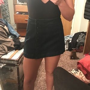Free People Denim Button Skirt, Size 10